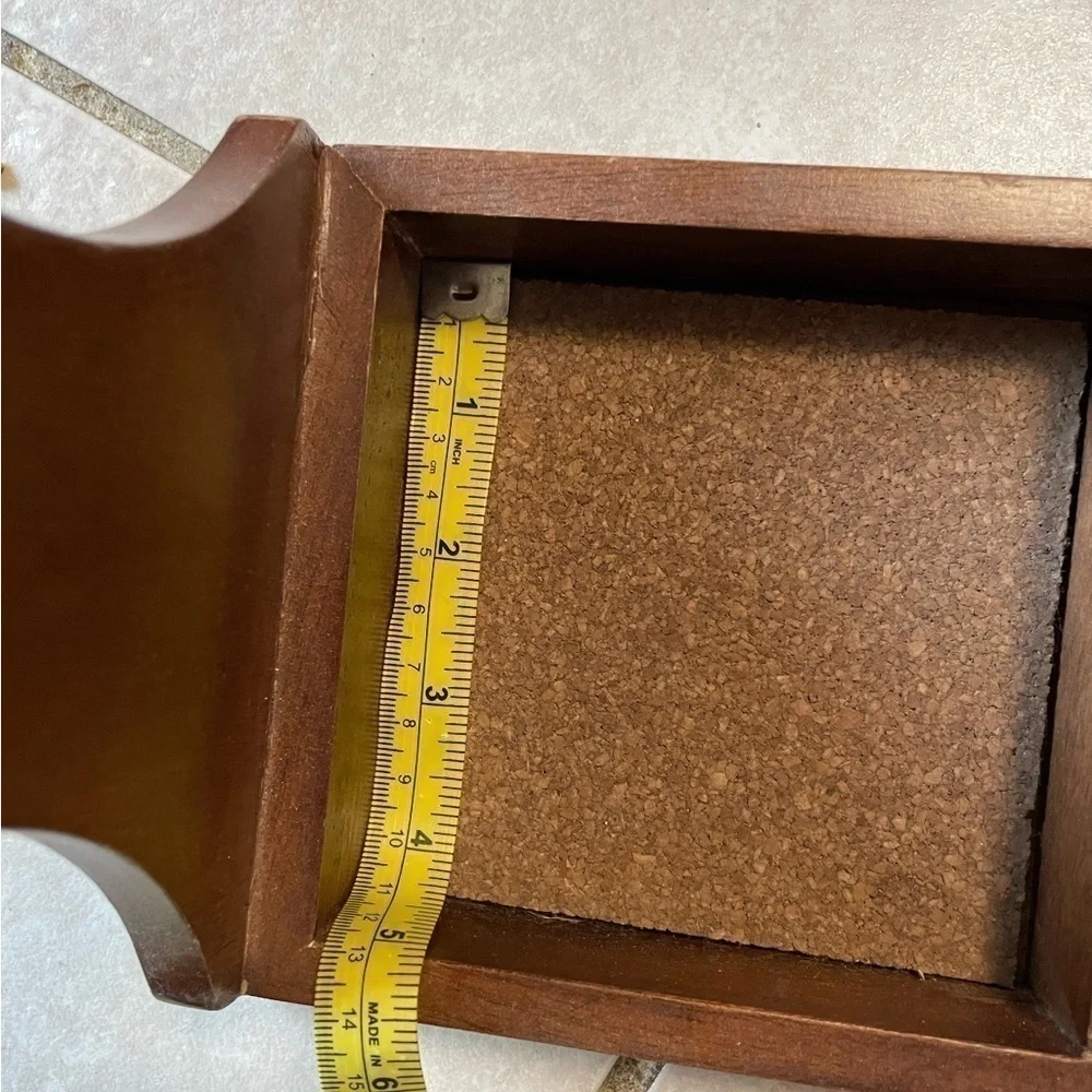 Pottery Barn Wood decanter bottle holder